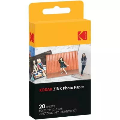 KODAK - ZINK Paper 2 x 3 Pack of 20 sheets for PRINTOMATIC device - Pr