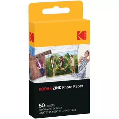 KODAK - ZINK paper 2 x 3 Pack of 50 sheets for PRINTOMATIC device - Pr