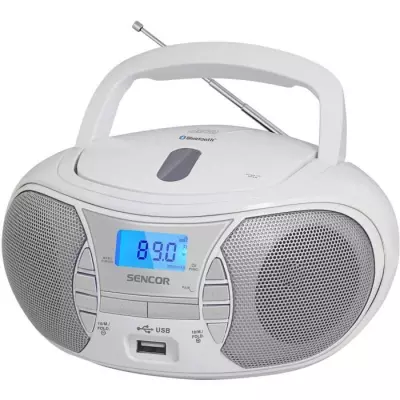 Lecteur Radio CD - SENCOR - SPT 2700 WH - 3 W - CD / Bluetooth / MP3 -