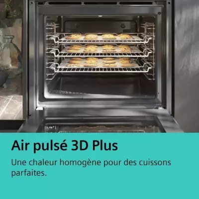 Four pyrolyse - SIEMENS IQ300 - HB574ABR3F - Noir - 7 modes de cuisson