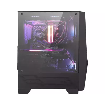 MSI MAG FORGE 100R unité centrale Midi Tower Noir, Transparent