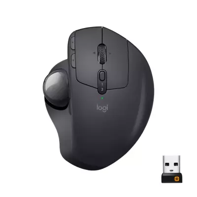 Logitech MX Ergo souris Bureau Droitier RF sans fil + Bluetooth Trackball 440 DPI