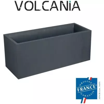 EDA Bac jardiniere Volcania 100 x 40 x 40 cm - 97,6 L - Gris anthracit