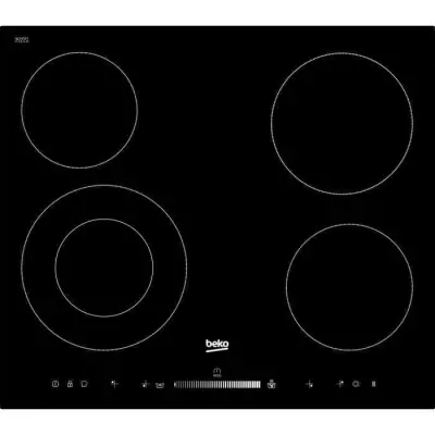 Plaque de cuisson vitrocéramique BEKO HIC64502T - 4 foyers Hi-Light -