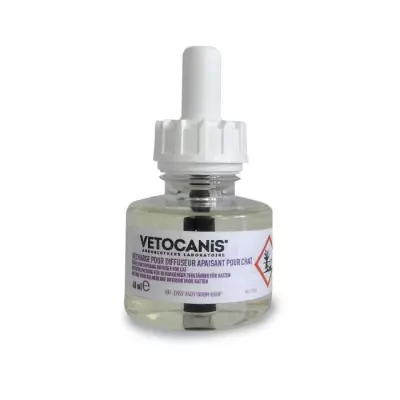 VETOCANIS Recharge pour diffuseur anti-stress pour chat - Efficace 45