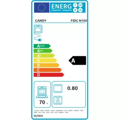 Four encastrable nettoyage manuel - convection naturelle CANDY FIDC N1