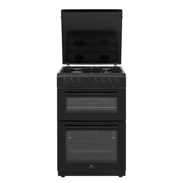 Cuisiniere gaz CONTINENTAL EDISON CECDF6060B1 - 4 feux - noir - L60 xP60 x H90 cm