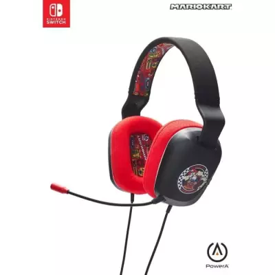 Casque stéréo filaire - POWER A - Nintendo Switch - Mario Kart