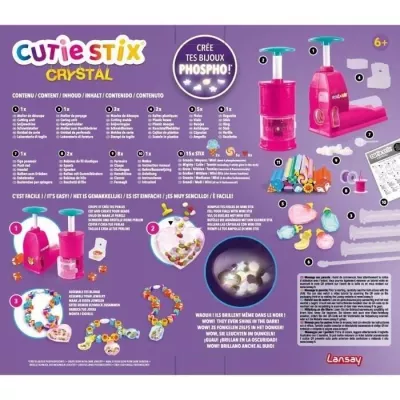 LANSAY - CUTIE STIX - Set de Création Mes Bijoux Cristal - Activités