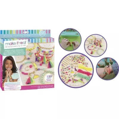 Set de perles Fluo pour fabrication de bijoux enfants - Make It Real -