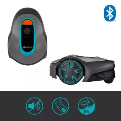 GARDENA Tondeuse robot SILENO minimo 250 – Connexion Bluetooth – S