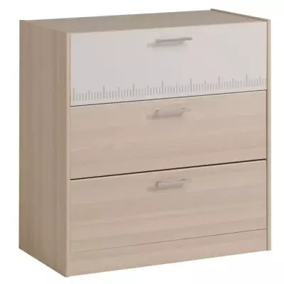 PARISOT Chambre enfant complete - Tete de lit + lit + commode + armoir