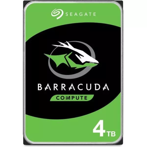 SEAGATE - Disque dur Interne HDD - BarraCuda - 4To - 5 400 tr/min - 3.5