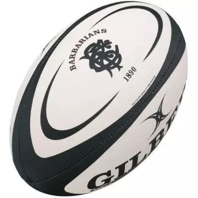 GILBERT Ballon de rugby REPLICA - Barbarians - Taille 5