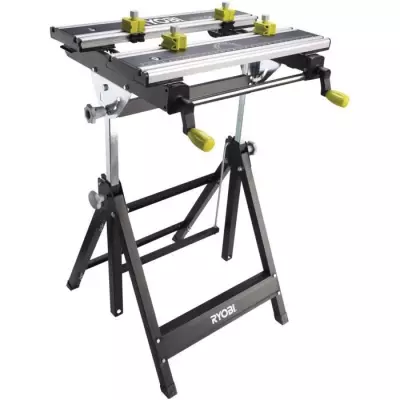 RYOBI - Etabli aluminium pliable orientable avec réglage hauteur - ta