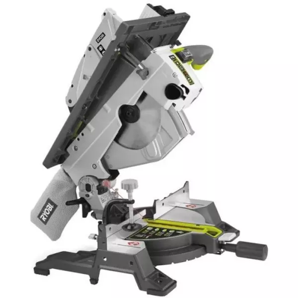 RYOBI - Combiné scie sur table/scie a coupe d'onglets - 1 800 W + lame 254mm 48 dents, guide parallele, poussoir & étau - RTMS