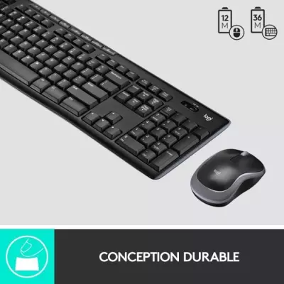 Ensemble clavier et souris - Logitech combo clavier et souris sans fil