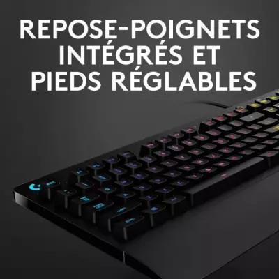 Clavier gamer filaire - LOGITECH G - G213 Prodigy - USB - AZERTY - Noi