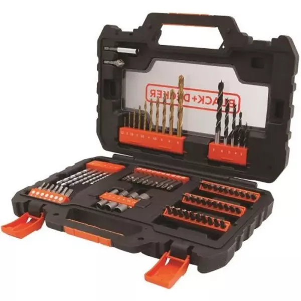 Coffret Vissage Perçage BLACK+DECKER A7231-XJ - 76 Accessoires Forets, Douilles, Embouts