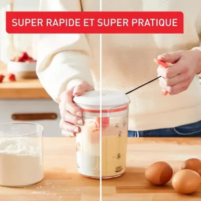 TEFAL Crepes Express Mélangeur pâte a crepes, Préparation en 2 minu