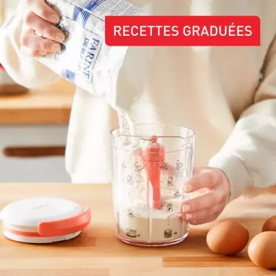 TEFAL Crepes Express Mélangeur pâte a crepes, Préparation en 2 minu