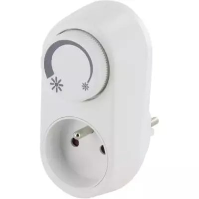 Prise dimmer - CHACON - 54041 - Blanc - 200W - Compatible LED et incan