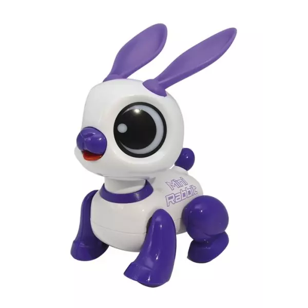 Power Rabbit Mini - Robot lapin avec effets lumineux et sonores, contrôle par claquement de main, répétition