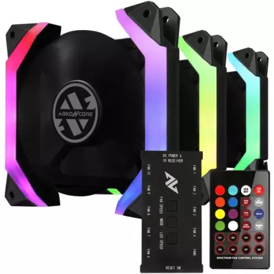 ABKONCORE Spider Spectrum Sync (Pack de 3) - Ventilateur 120mm A-RGB p