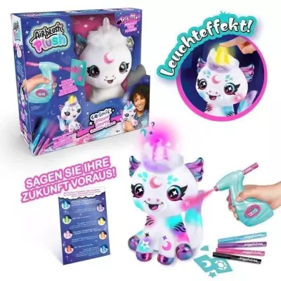 Canal Toys - Airbrush Plush - Peluche Licorne Cosmique a personnaliser