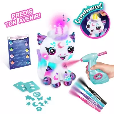 Canal Toys - Airbrush Plush - Peluche Licorne Cosmique a personnaliser