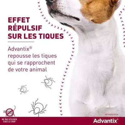 ADVANTIX Chien Solution Antiparasitaire Tres Grande Race 40 a 60kg 6 p