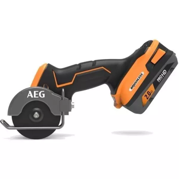 AEG - Mini scie multi-matériaux SUBCOMPACT 18V BRUSHLESS, disque 76 mm, 20 000 tr/min, 6 disques, sans batt. ni charg. - BMMS18