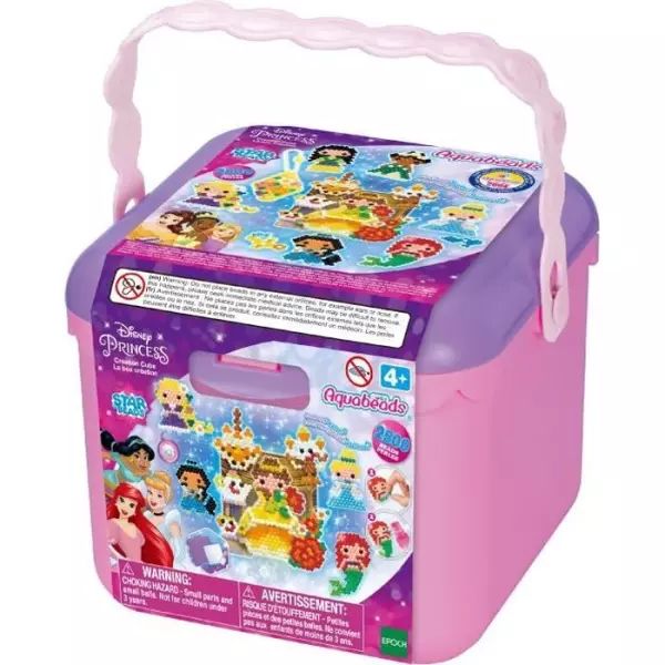 Jouet AQUABEADS - Princesses Disney - Recrée les scenes de tes films préférés - Rose - Mixte - Enfant - 4 ans