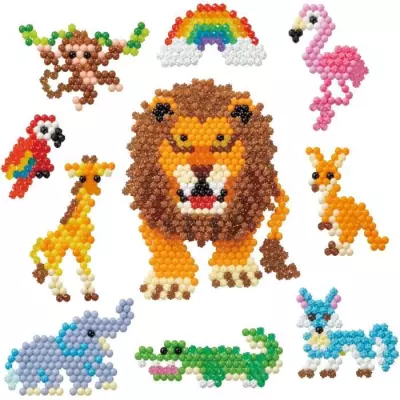 Coffret de perles a repasser - AQUABEADS - Balade en savane - 1000 per