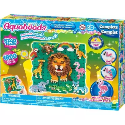 Coffret de perles a repasser - AQUABEADS - Balade en savane - 1000 per