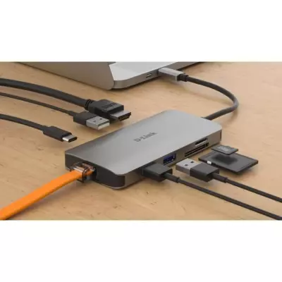 Station d'accueil - D-LINK - DUB-M810 - USB-C / Thunderbolt 3 - HDMI -