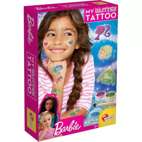 Tatouages Barbie - LISCIANI - Barbie - Glitter Tattoo - Tatouages pailletés - Matériel sûr et testé