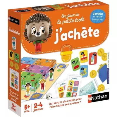 Jeu de société - NATHAN - J'achete - Jeu de courses avec 6 boutiques