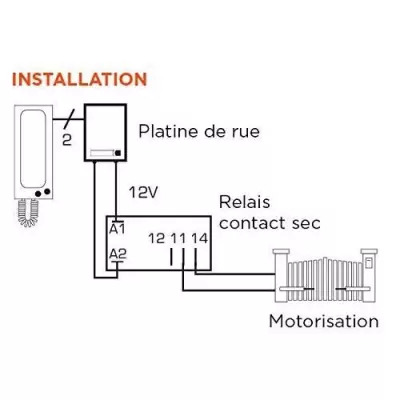 SCS SENTINEL Contact sec relais 12 V