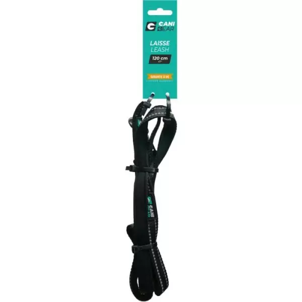 Laisse pour chien - CANI GEAR - 120 cm - Noir