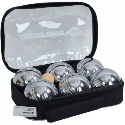 Schildkrot Funsport Set de boules de pétanque Argent et Noir - 400088