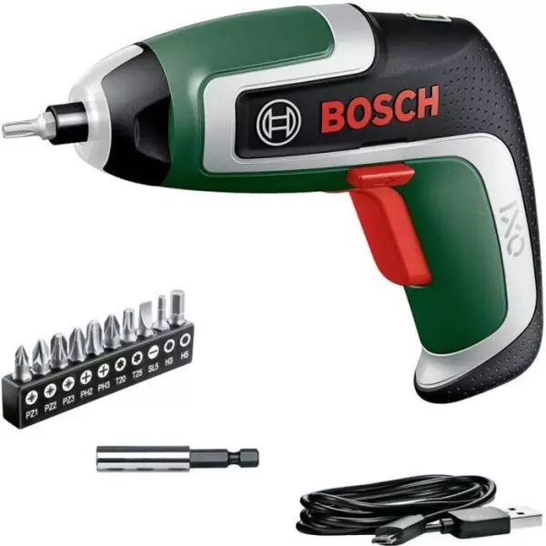 Visseuse sans fil Bosch IXO 7 avec 10 embouts et boite de rangement