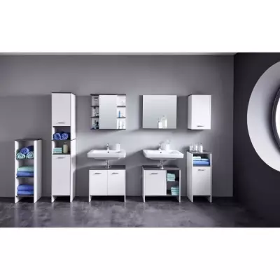 trendteam smart living Armoire de toilette avec beaucoup d'espace d'ra