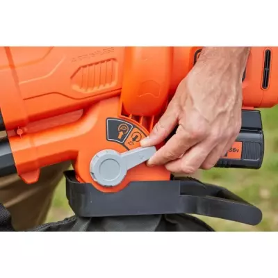 Aspirateur-souffleur-broyeur BLACK+DECKER 36V - Avec batterie et charg