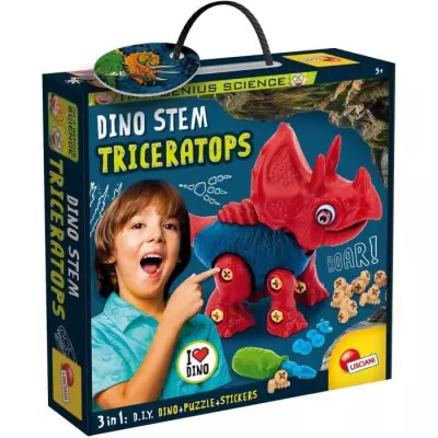 Dino STEM - LISCIANI - I'm a Genius - Construis ton Triceratops - Puzz