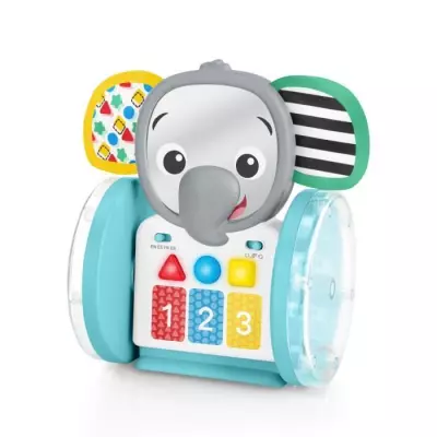 BABY EINSTEIN Jouet a roulettes Petit Eléphant, Musique et Lumieres,