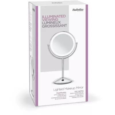 Miroir Lumineux Grossissant x10 - BaByliss Paris - 9436E - Double Face