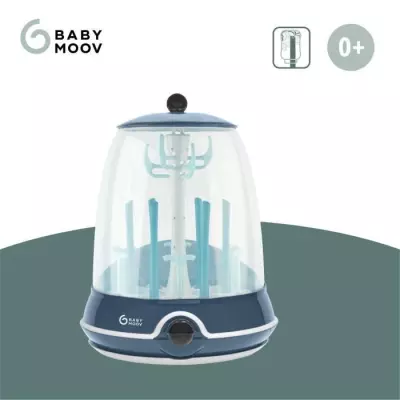 BABYMOOV Turbo Steam(+) - 2 en 1, Stérilisateur biberons vapeur et Eg