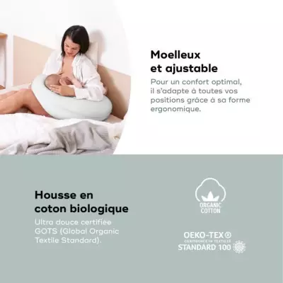 Babymoov B.LOVE Coussin de Maternité & Allaitement avec Remplissage M