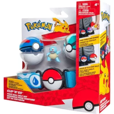 Ceinture - BANDAI - Pokémon Clip ‘N' Go - 1 ceinture, 2 Poké Balls